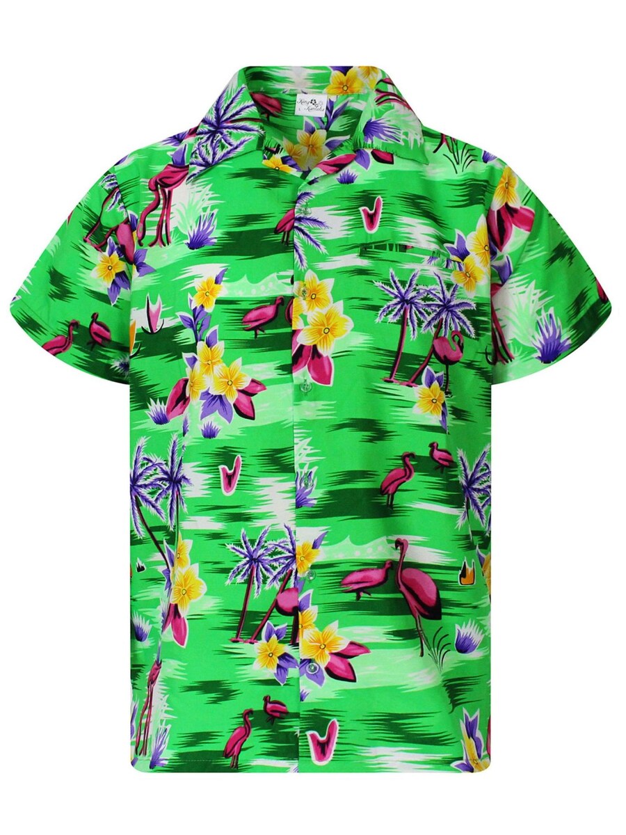 

Рубашка King Kameha Flamingos, цвет Lemon