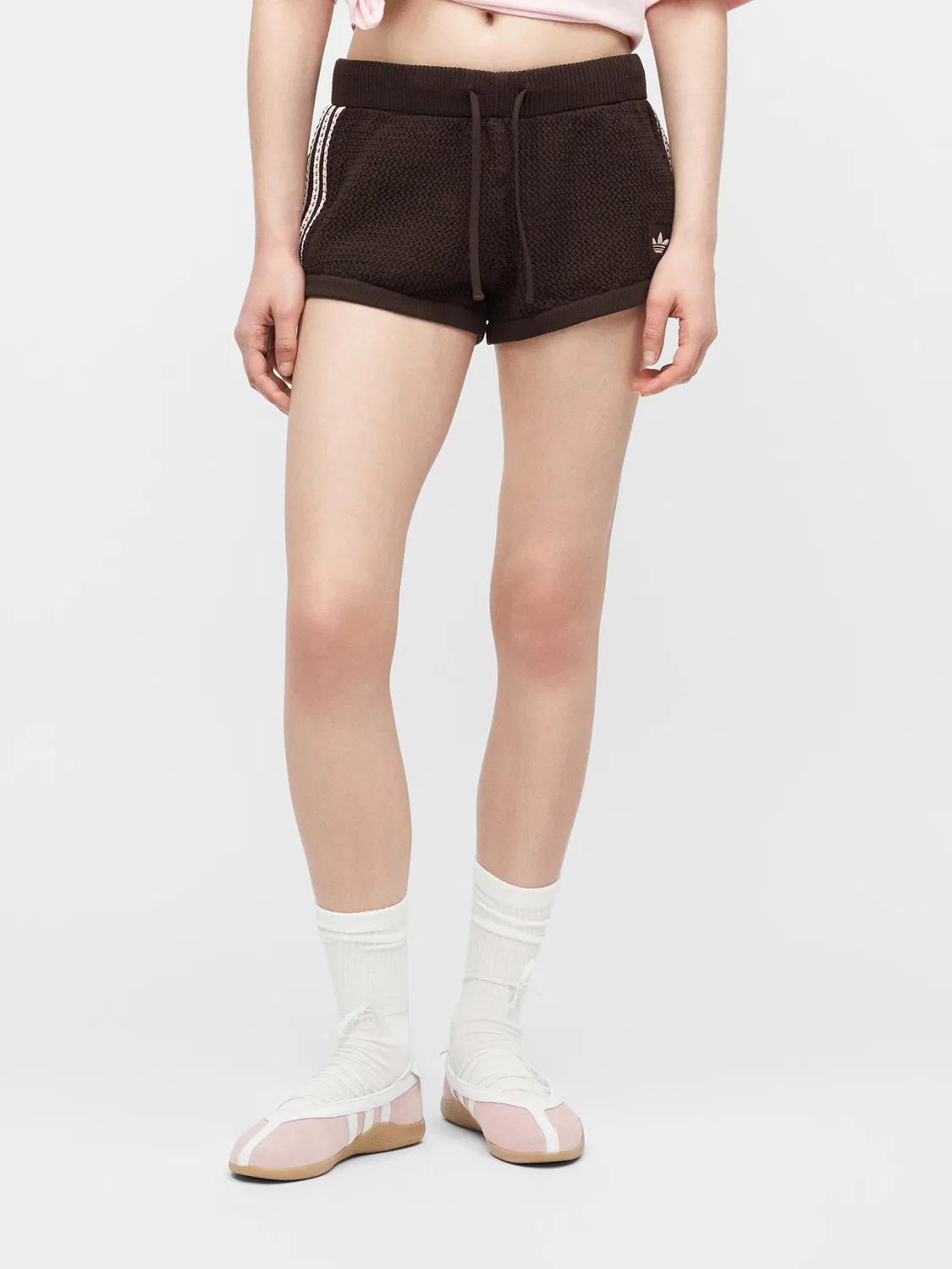 Шорты Adidas Originals Regular, коричневый — фото 2