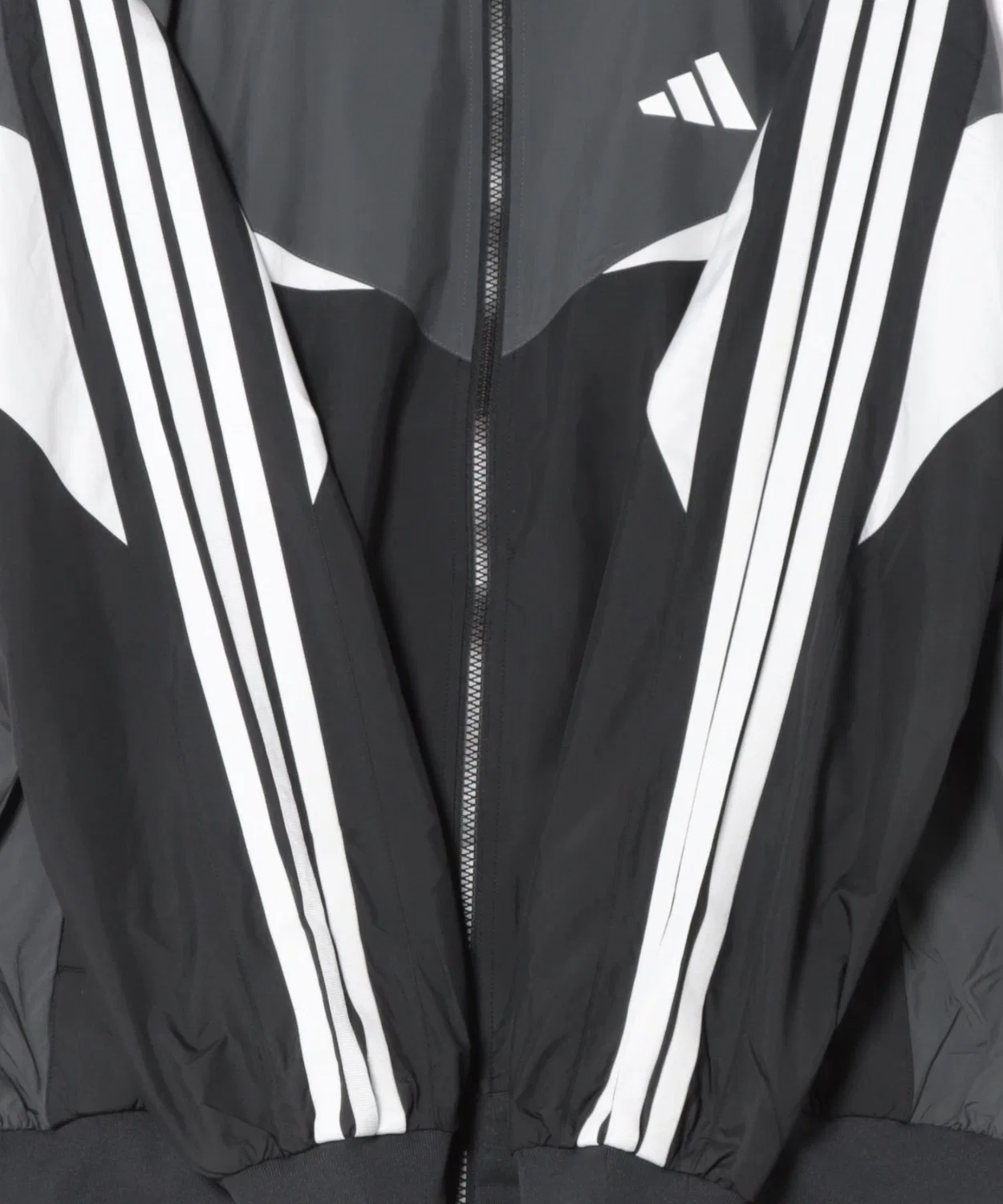 Ветровка adidas Mesh Loose Fit Color Block, зелёная — фото 3