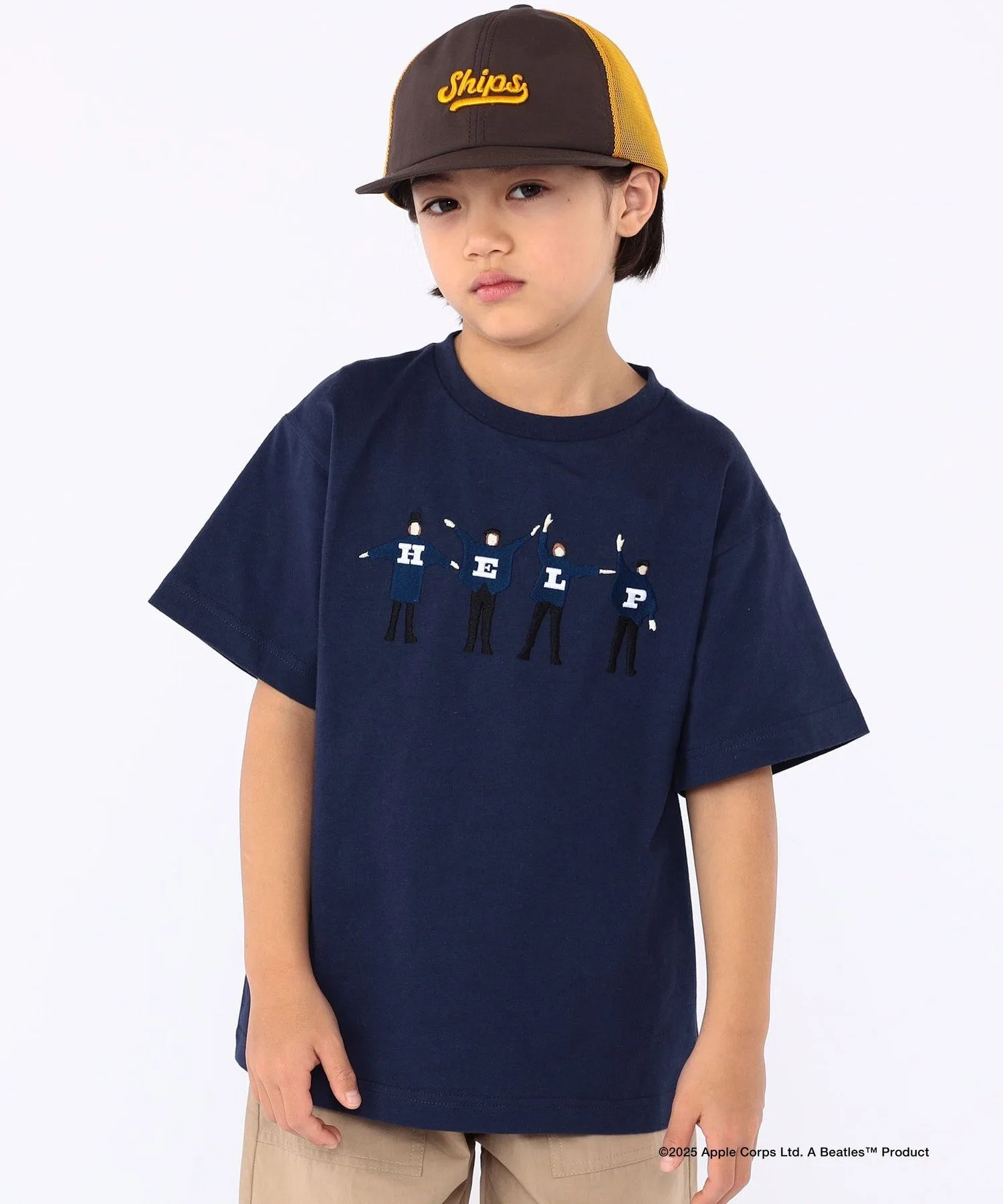 Детская футболка с коротким рукавом THE BEATLES (100-130 см) SHIPS KIDS, Navy — фото 4