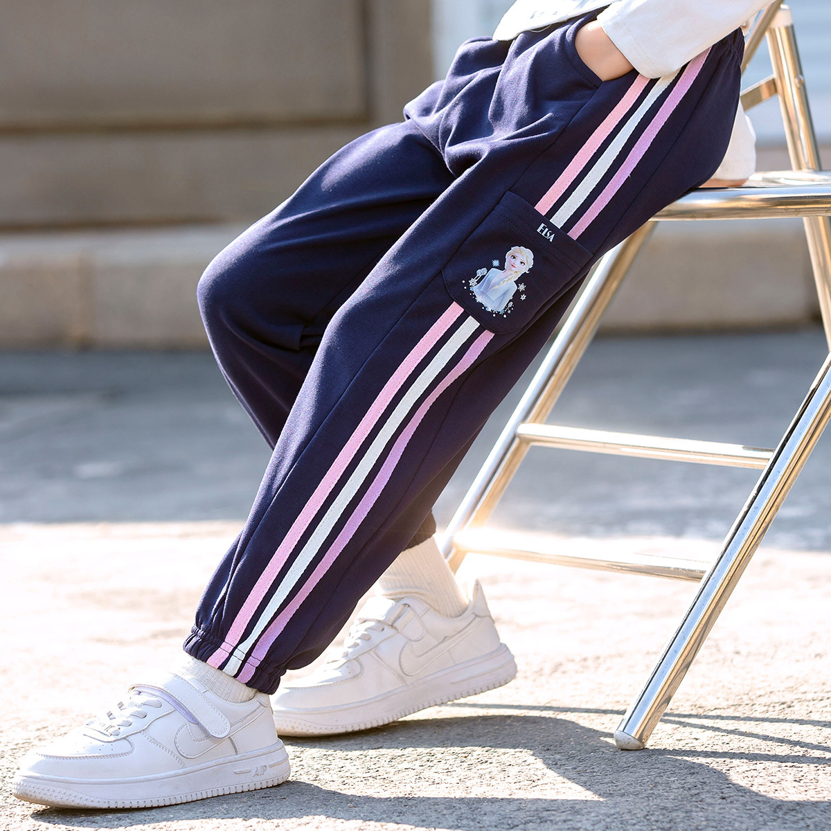 Disney Повседневные брюки для детей 3-7 лет navy blue — фото 4