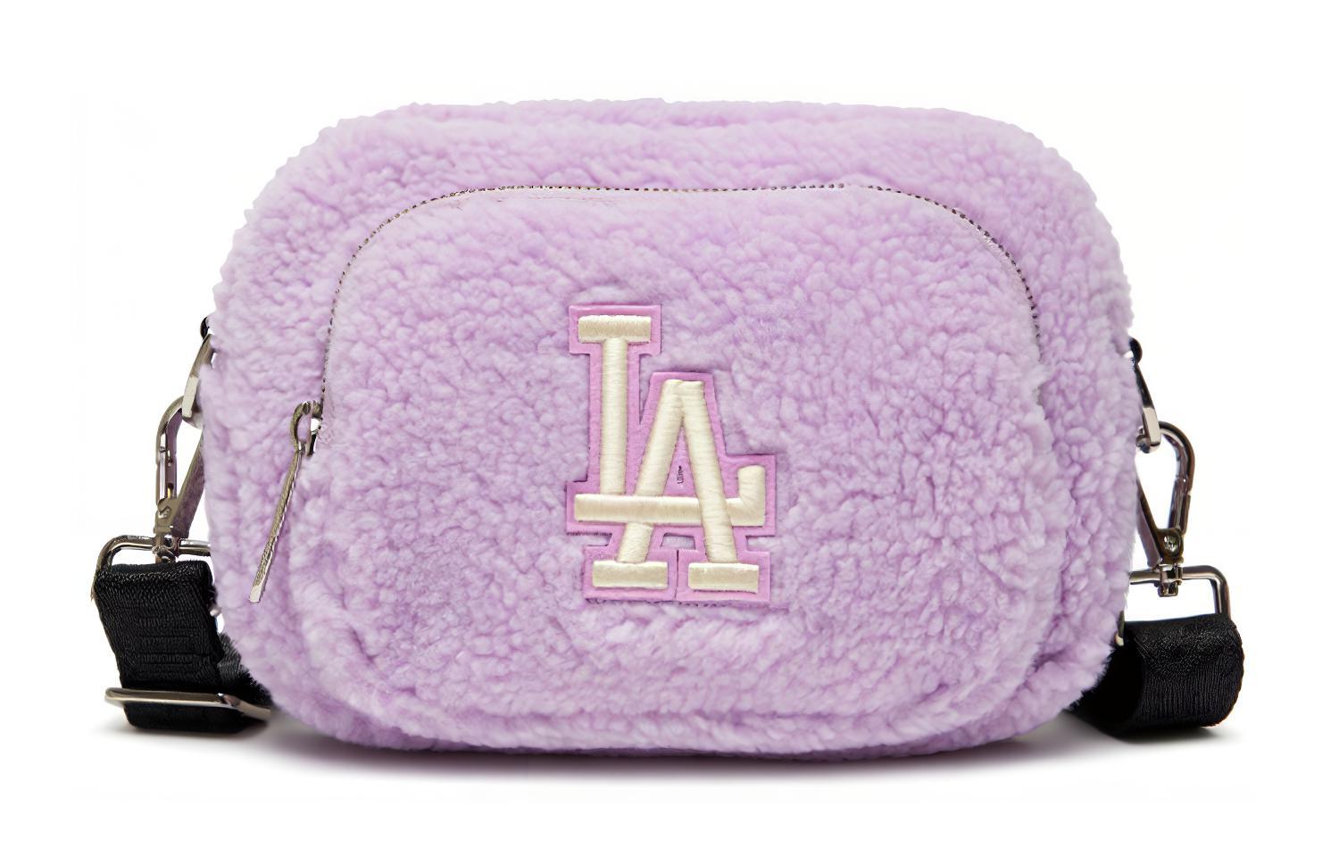 

Полиэстер Сумка для фотоаппарата Через плечо Поясная сумка Обычная Женская Фиолетовая Розовая MLB