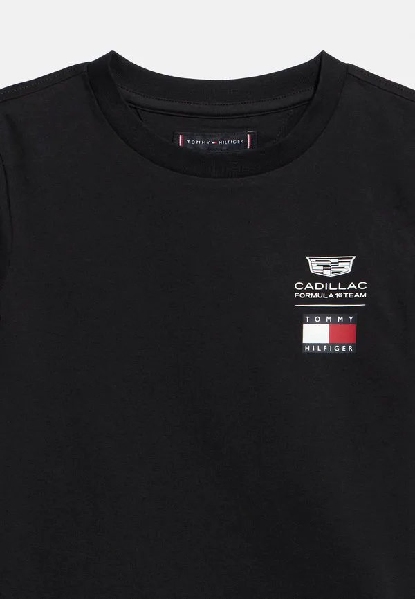 Футболка с принтом команды cadillac formula 1. Tommy Hilfiger, Black — фото 4