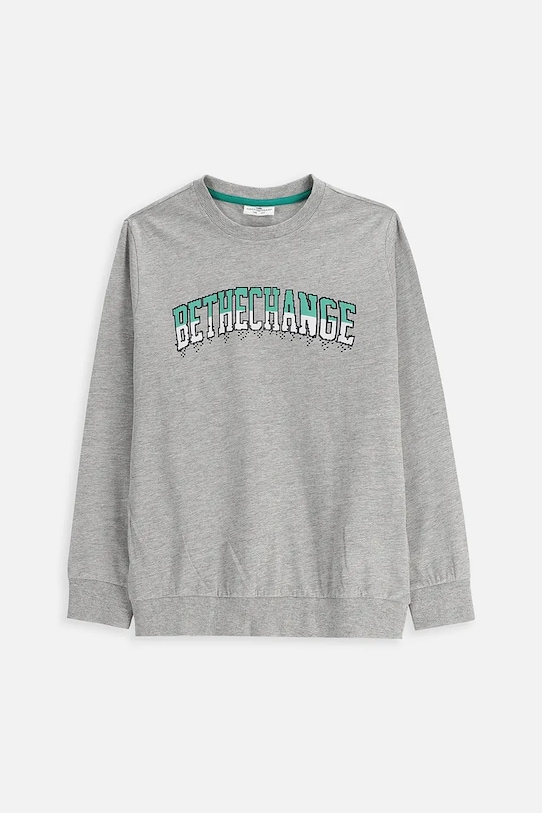 

Детский лонгслив Coccodrillo, серый