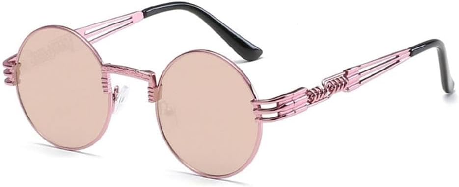 

Модные ретро-солнцезащитные очки в стиле стимпанк с металлическими дужками для мужчин и женщин, разноцветные, с защитой от УФ-излучения UV400 KTUCN, N20 Pink Barbiepink