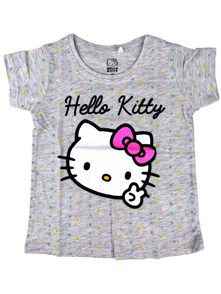 

Футболка Hello Kitty, светло-серый