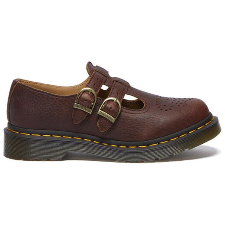 Туфли Мэри Джейн женские красно-коричневые Dr.Martens — фото 2