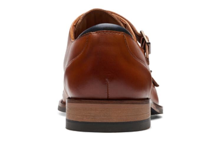 Туфли мужские низкие бежевые Clarks — фото 4