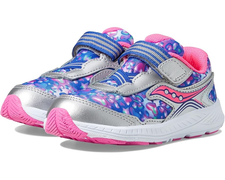 

Кроссовки Saucony Kids Saucony Kids Ride 10 Jr Sneaker, цвет Silver/Pink