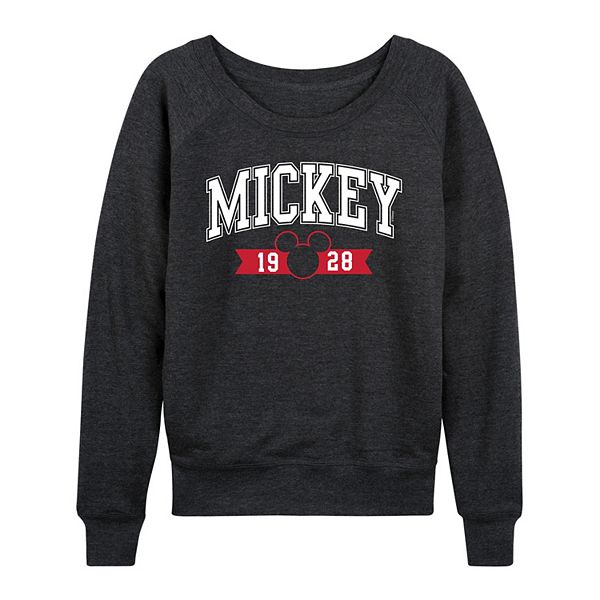 

Футболка с длинным рукавом Mickey 1928 Collegiate French Terry plus size Disney, Heather Charcoal
