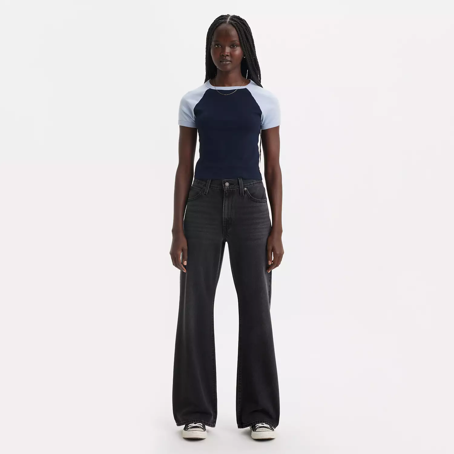 

94 мешковатые женские джинсы Bootcut Levi's, черный