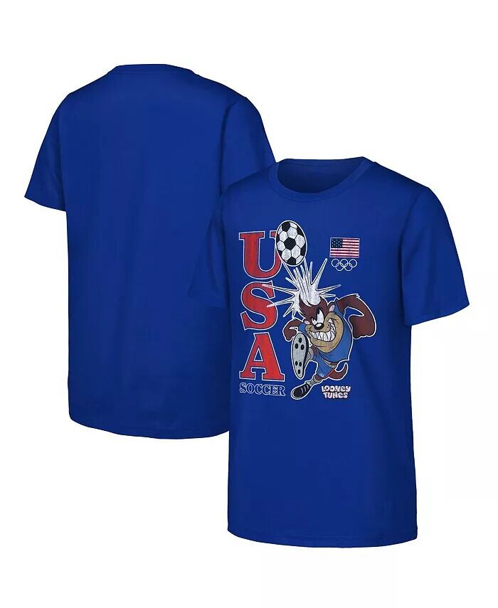 

Футболка Big Boys and Girls Tasmanian Devil Royal Team USA Looney Tunes Soccer Outerstuff