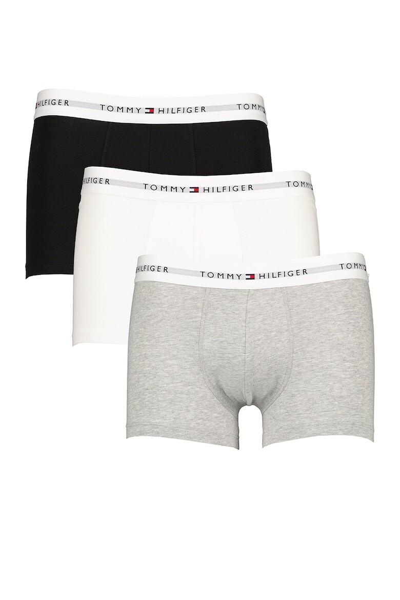 

Боксеры с логотипом на поясе - 3 пары Tommy Hilfiger, черный