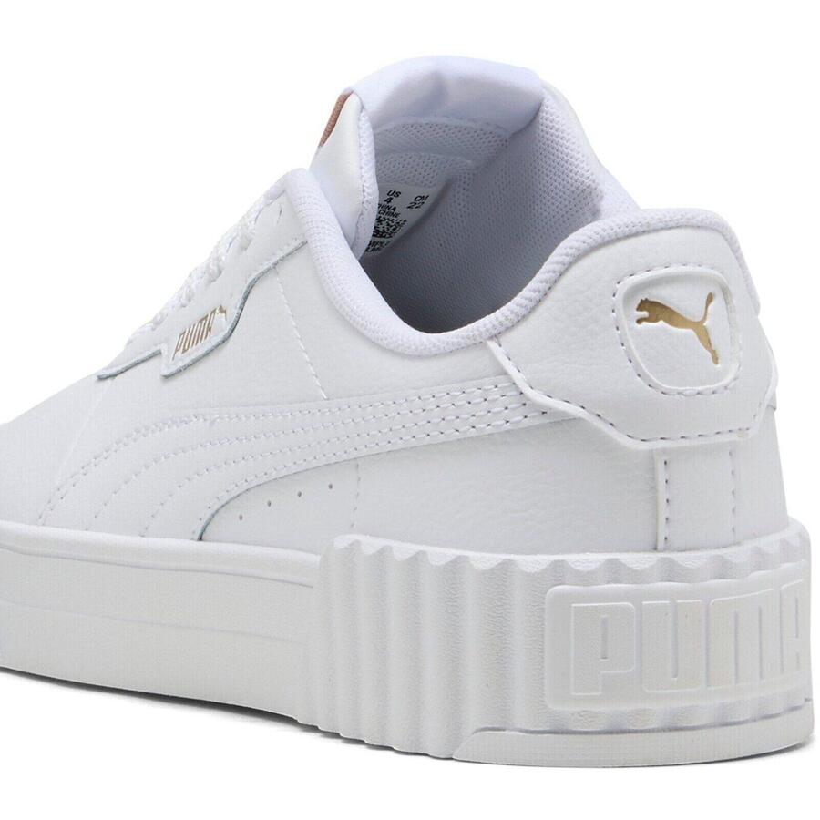 Кроссовки Puma Carina 3.0 Jr, белые, унисекс — фото 4