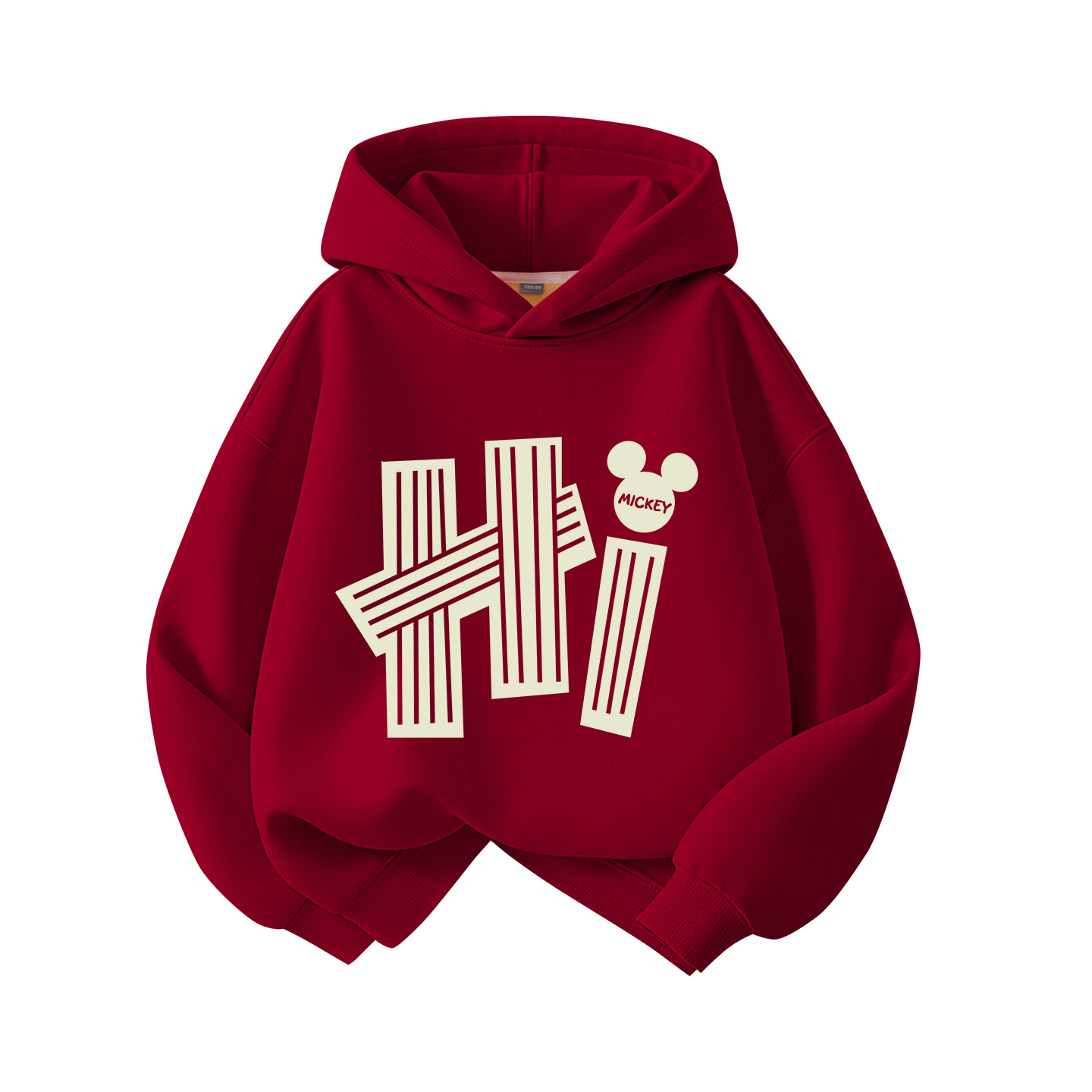 Детский свитшот Disney, [Thickened and Fleece-Lined]Di Ying Nian Burgundy — фото 3