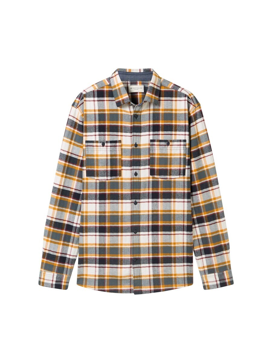 

Клетчатая рубашка TOM TAILOR Regular fit Button Up Shirt, разноцветный