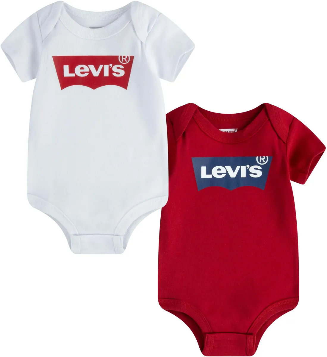 

Детское боди с короткими рукавами Levi's "BATWING 2PK BODYSUIT" (2 шт.), УНИСЕКС Levi'S Kids, белый