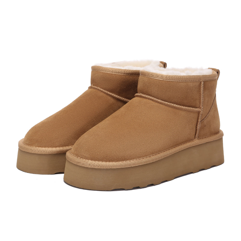 Everau Australia Женские Heron Ультра Мини Платформенные Ботинки, Chestnut — фото 4