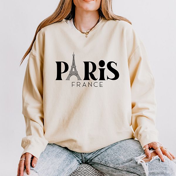 

Свитшот Paris France Eiffel Tower lightweight garment dyed Simply Sage Market, Ivory, Зеленый, Свитшот Paris France Eiffel Tower lightweight garment dyed Simply Sage Market, Ivory