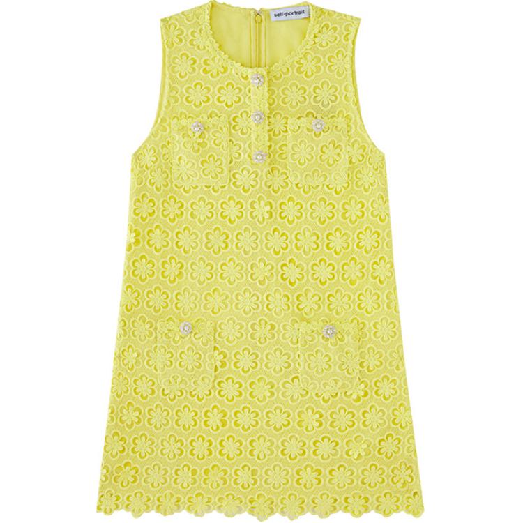 

Self-Portrait Платье без рукавов Self Portrait, женское, фруктово-зеленого цвета
