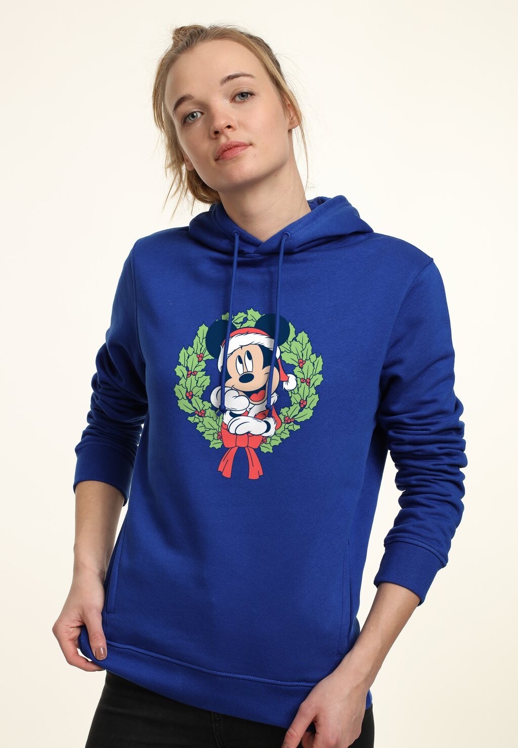 

Толстовка с капюшоном MICKEY & FRIENDS MICKEY CHRISTMAS WREATH Disney, синий
