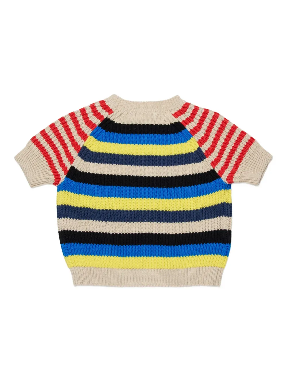 Свитер в полоску Marni Kids, бежевый — фото 2