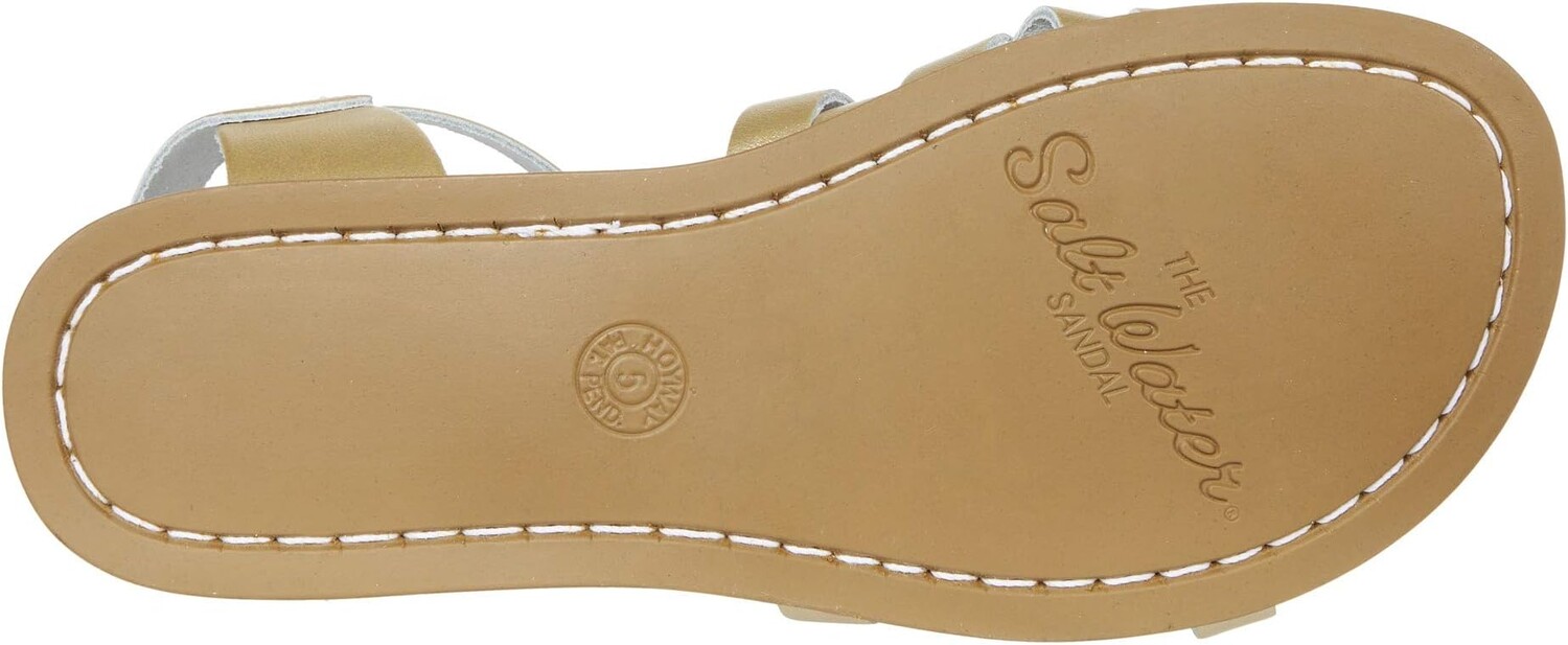 Сандалии на плоской подошве Retro Salt Water Sandal by Hoy Shoes, золото — фото 3