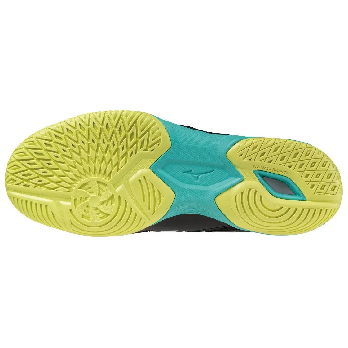 Кроссовки тренировочные Mizuno Black Yellow Blue — фото 3