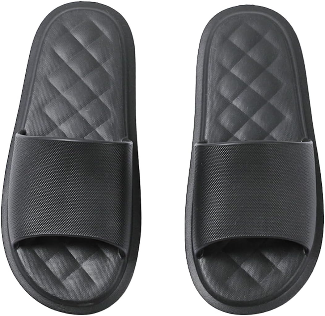 

Тапочки для душа Cliont для женщин и мужчин, тапочки для ванной или для дома, антискользящие, Black-men