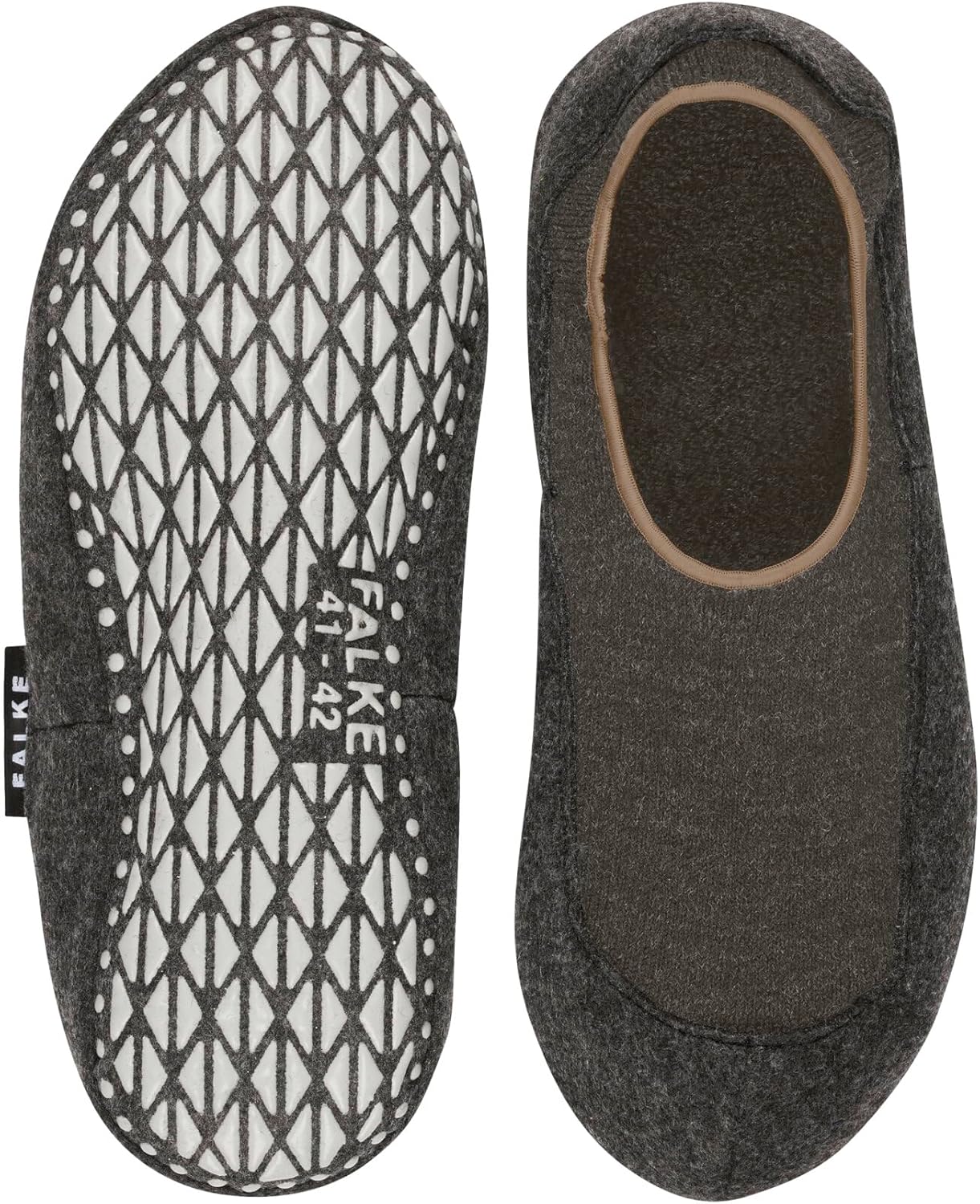Мужские домашние носки-тапочки FALKE Cosyshoe, 1 пара, Braun Porto Melange 5201 — фото 4