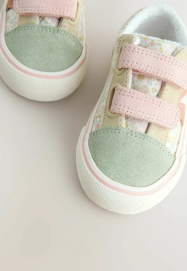 Стандартная посадка, детские туфли на липучках Next, Sage Green Floral