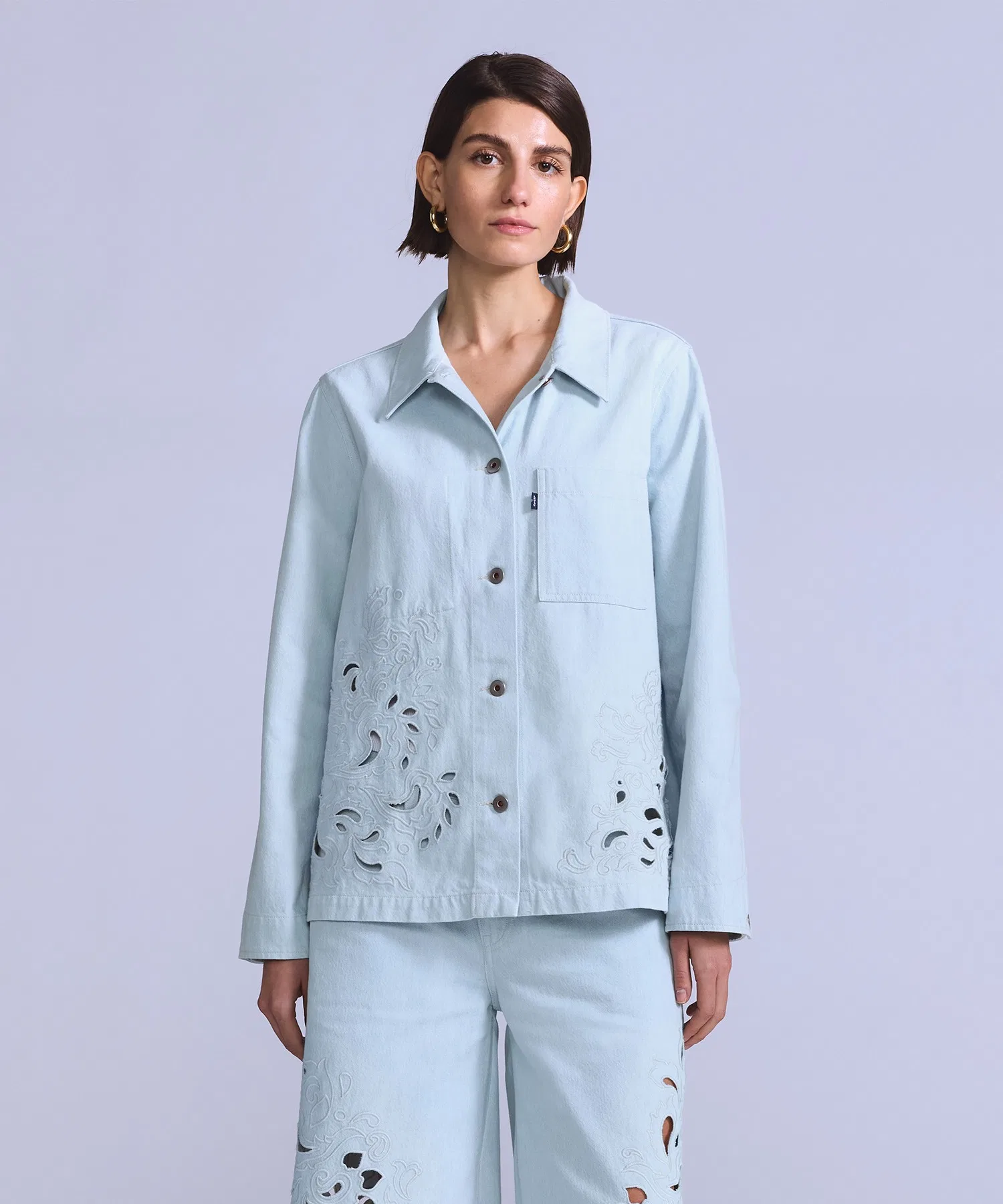 Джинсовая куртка Levi's BLUETAB™ с вышитым логотипом Bandit.