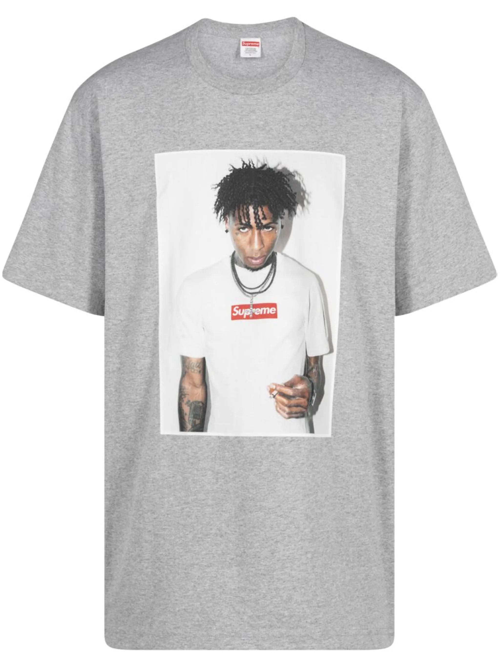 

Футболка NBA Youngboy FW23 Heather Supreme, серый