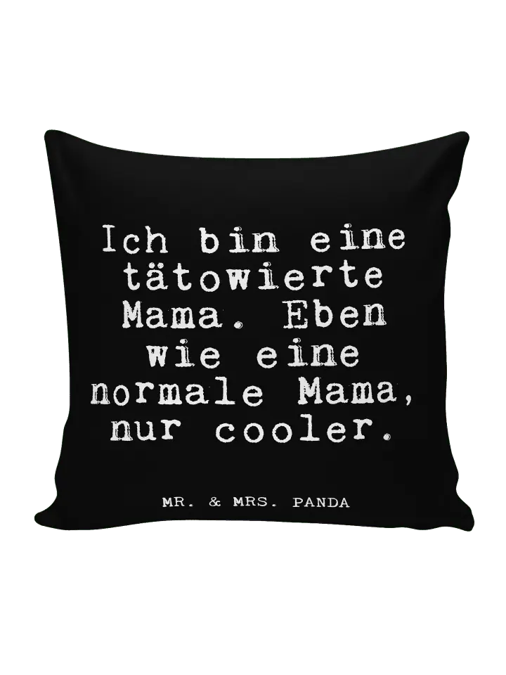 

Подушка Mr. & Mrs. Panda, черный