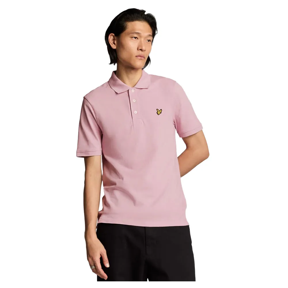 

Поло с коротким рукавом Lyle & Scott Plain, розовый