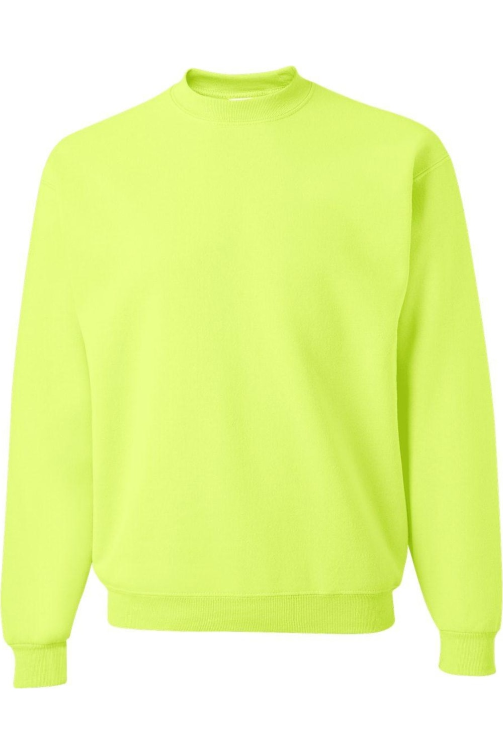 

Толстовка JERZEES Super Sweats NuBlend с круглым вырезом, цвет safety green