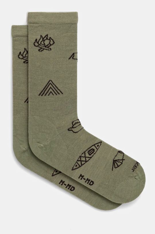 

Сверхлегкие носки Crew Camp Essentials Icebreaker, зеленый