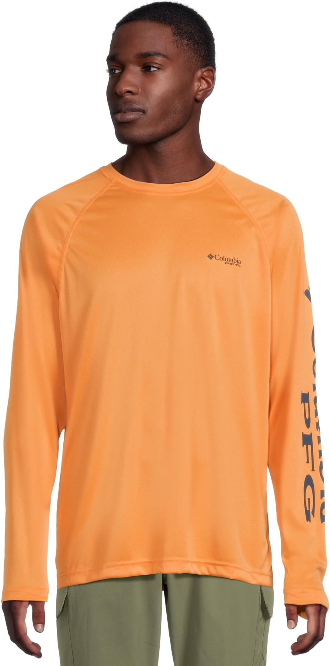 

Рубашка Columbia Terminal Tackle Heather Long Sleeve Shirt, цвет Summer Orange Heather/Carbon Logo