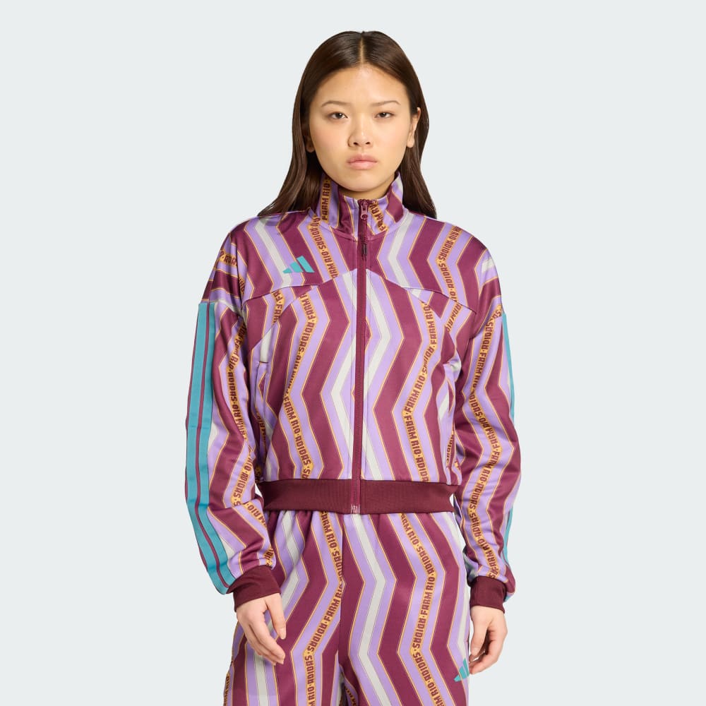 

Спортивный костюм Adidas x FARM Tiro Track Top, цвет Amazon Red/Violet Fusion/Ash Silver