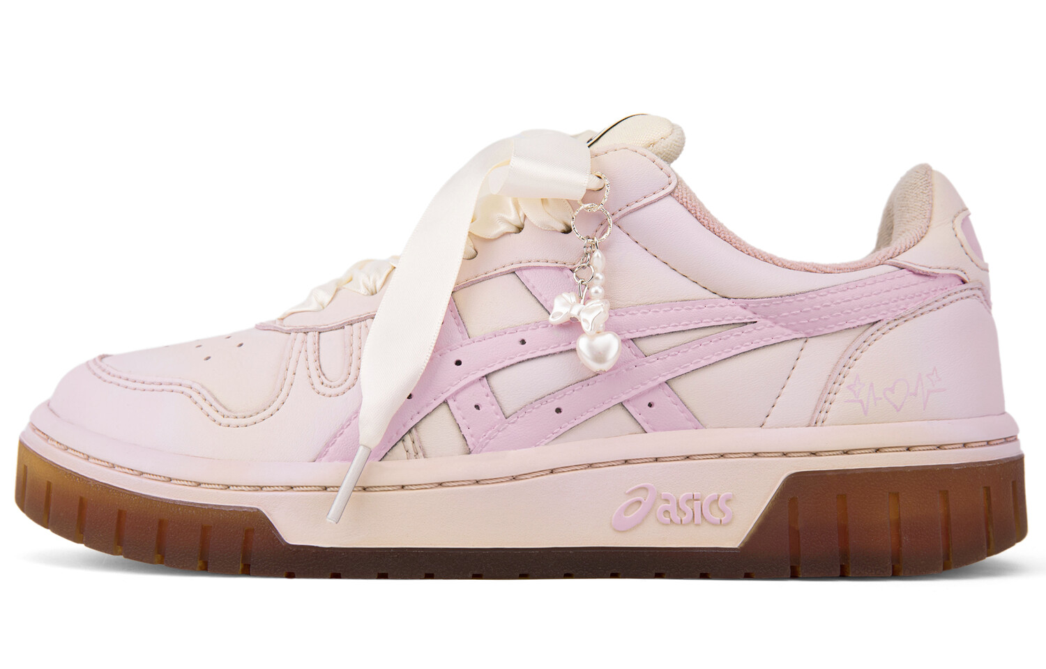

Кроссовки Asics Court MZ Skateboarding Shoes Unisex Low-top White/Pink, розовый