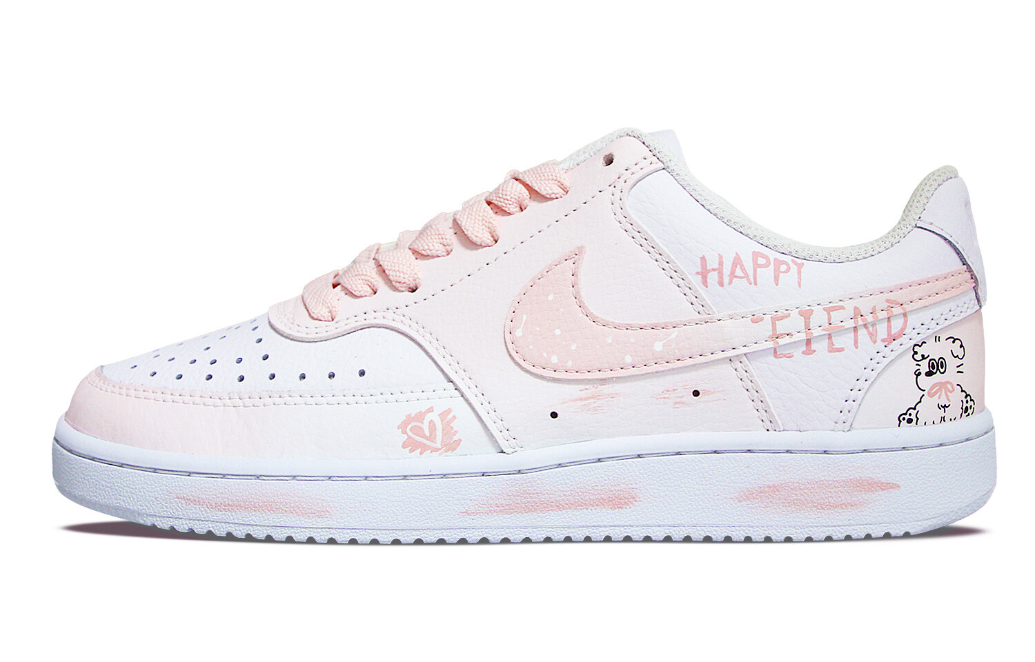 

Кроссовки Nike Court Vision 1 Skateboarding Shoes Women's Low-top Pink/white, белый
