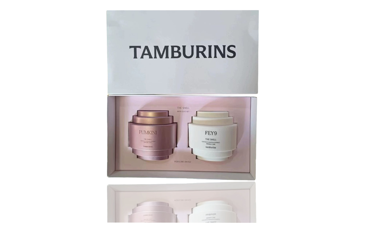 Подарочный набор Tamburins The Shell Perfume Hand Mini Duo Set: кремы для рук PUMKINI и FEY9, 15мл*2 — фото 4