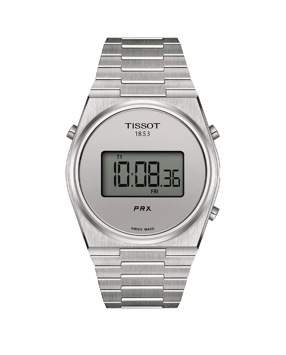 

Tissot PRX цифровые стальные мужские часы 40 мм серебристые, серебряный