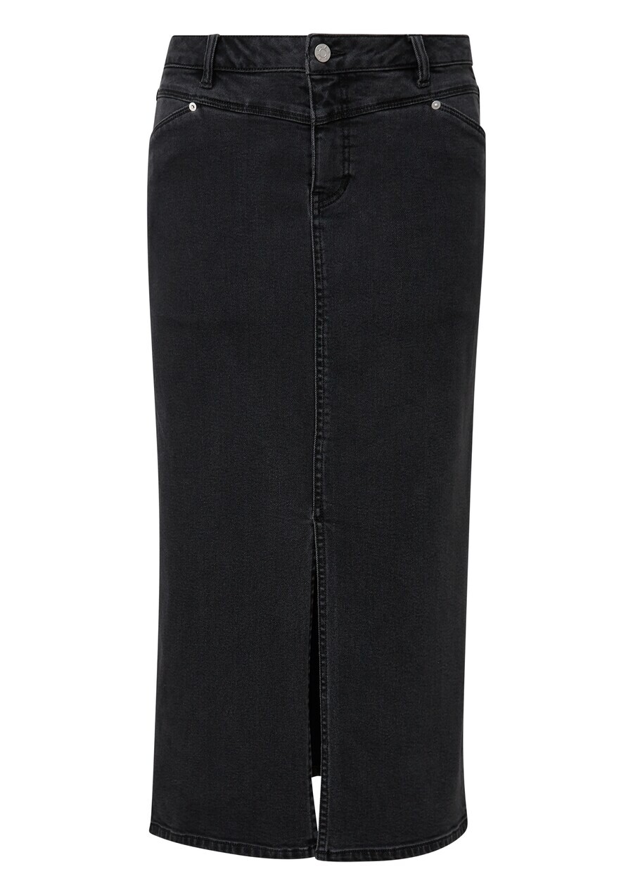 

Юбка миди s.Oliver Skirt, черный деним