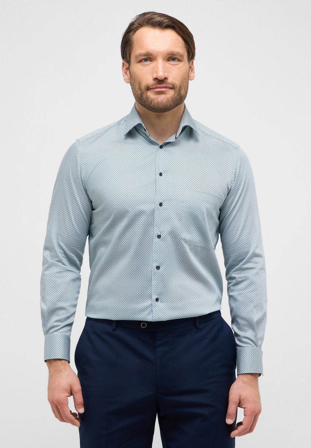 

Рубашка PRINT COMFORT FIT Eterna, зеленый
