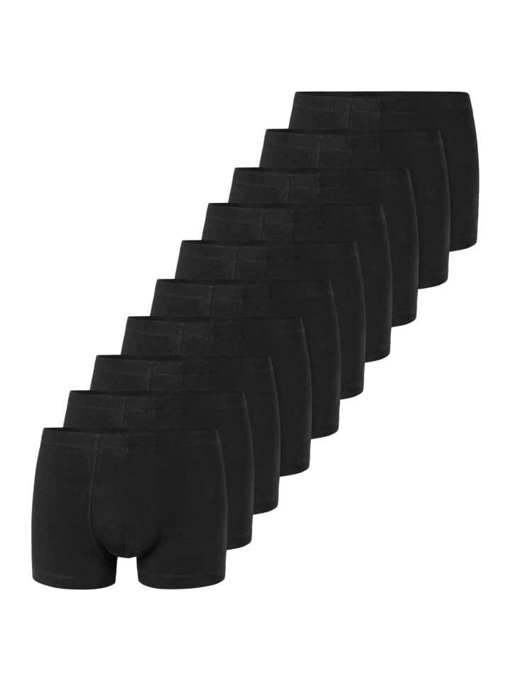 

UNCOVER BY SCHIESSER Хлопковые шорты/брюки в стиле ретро, черные