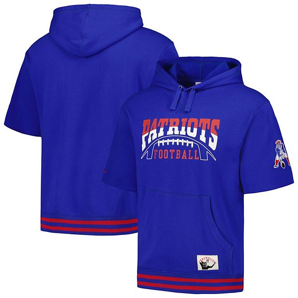 

Мужская толстовка с капюшоном Royal New England Patriots Pre-Game Mitchell & Ness