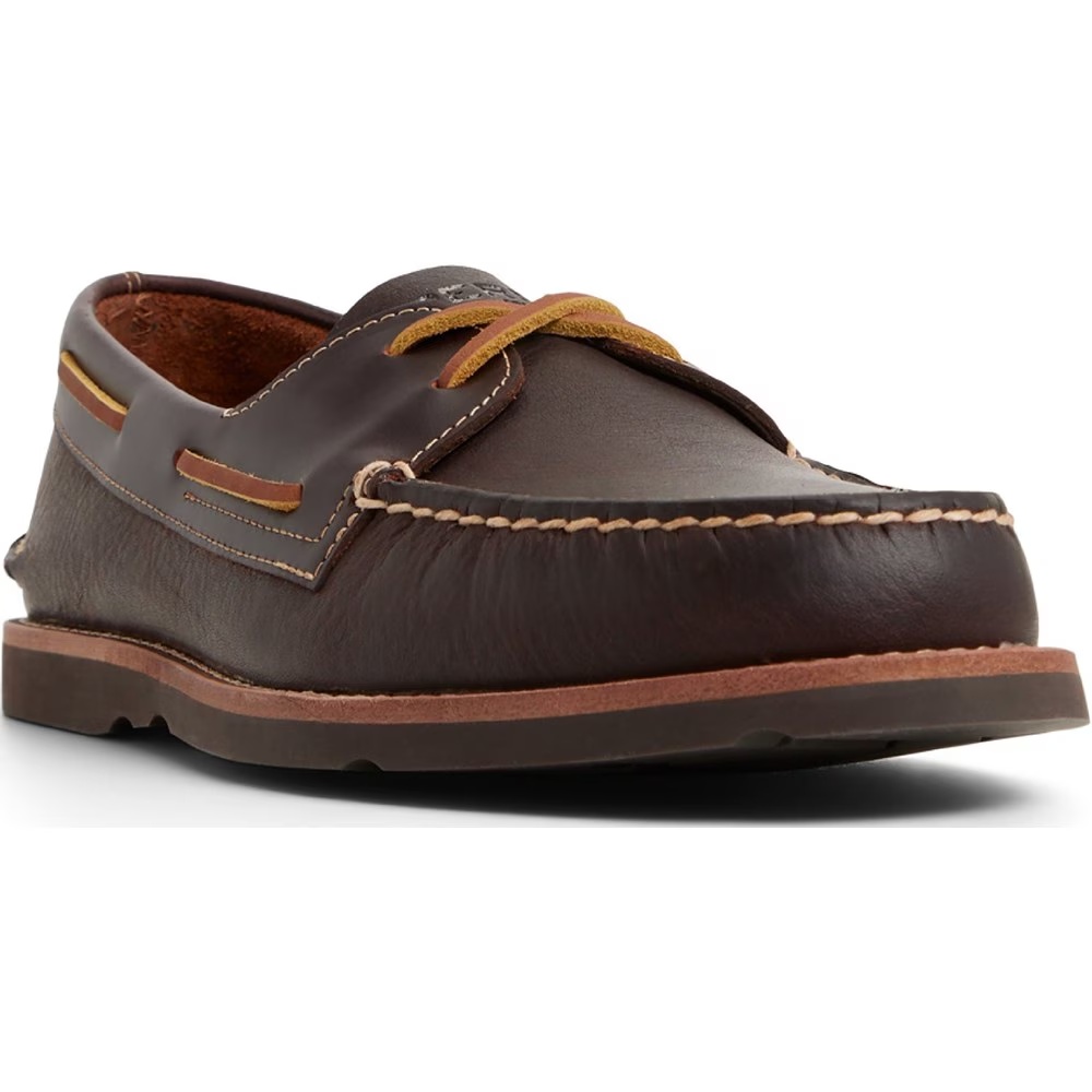 

Подлинные оригинальные туфли-лодочки из рифленой кожи с двумя люверсами Sperry, цвет amaretto