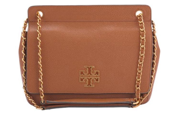 

TORY BURCH Сумка Britten из коровьей кожи, через плечо, женская, коричневого цвета