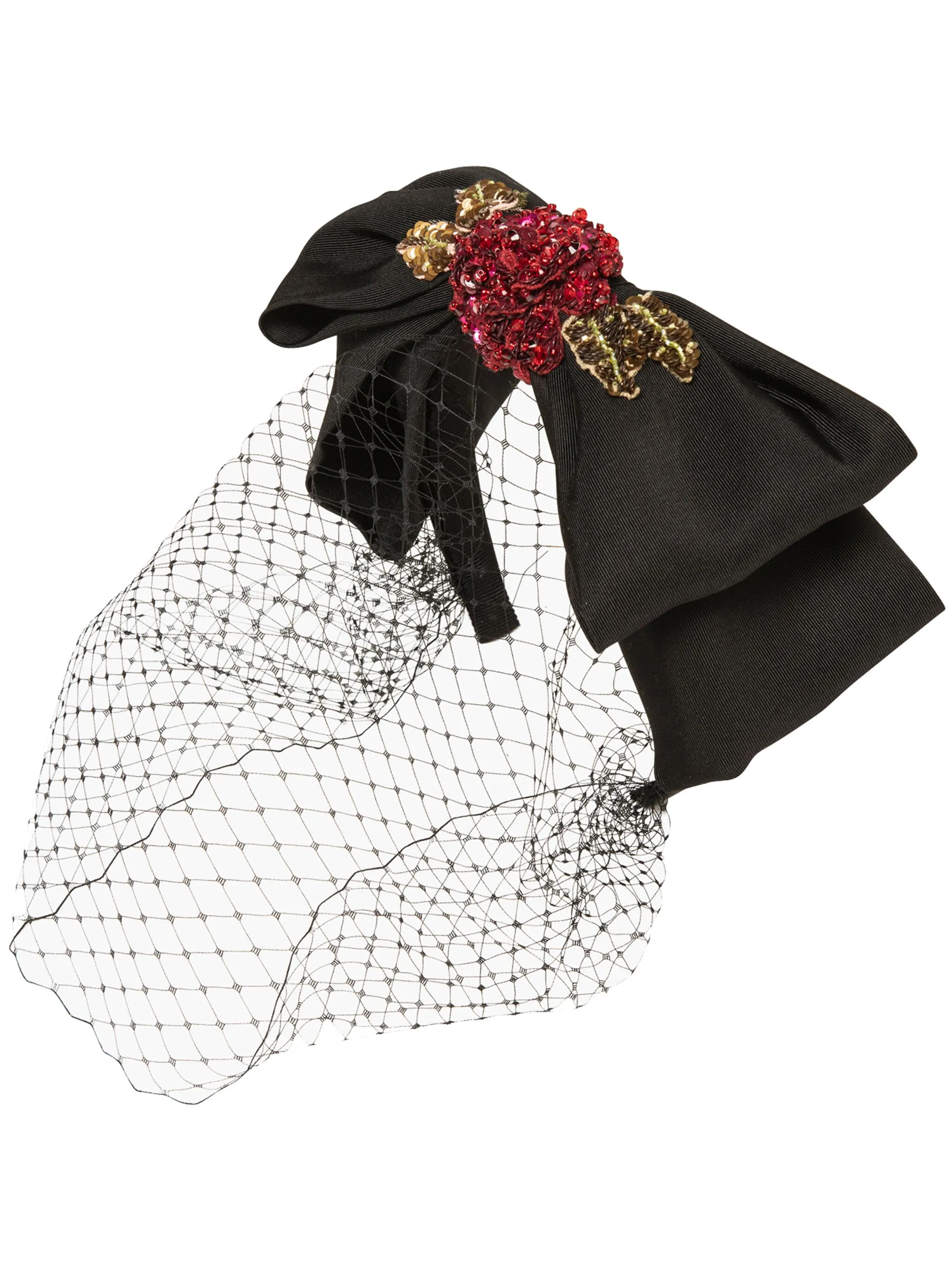 

Ободок Almira с вуалью Jennifer Behr, черный